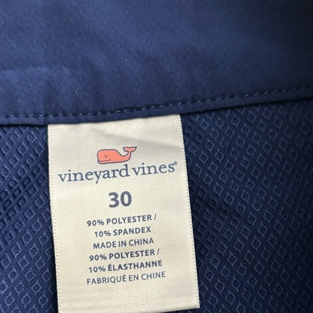 Vineyard Vines Men’s 9” Striped Board Shorts Size 30 Blue Swim Unlined